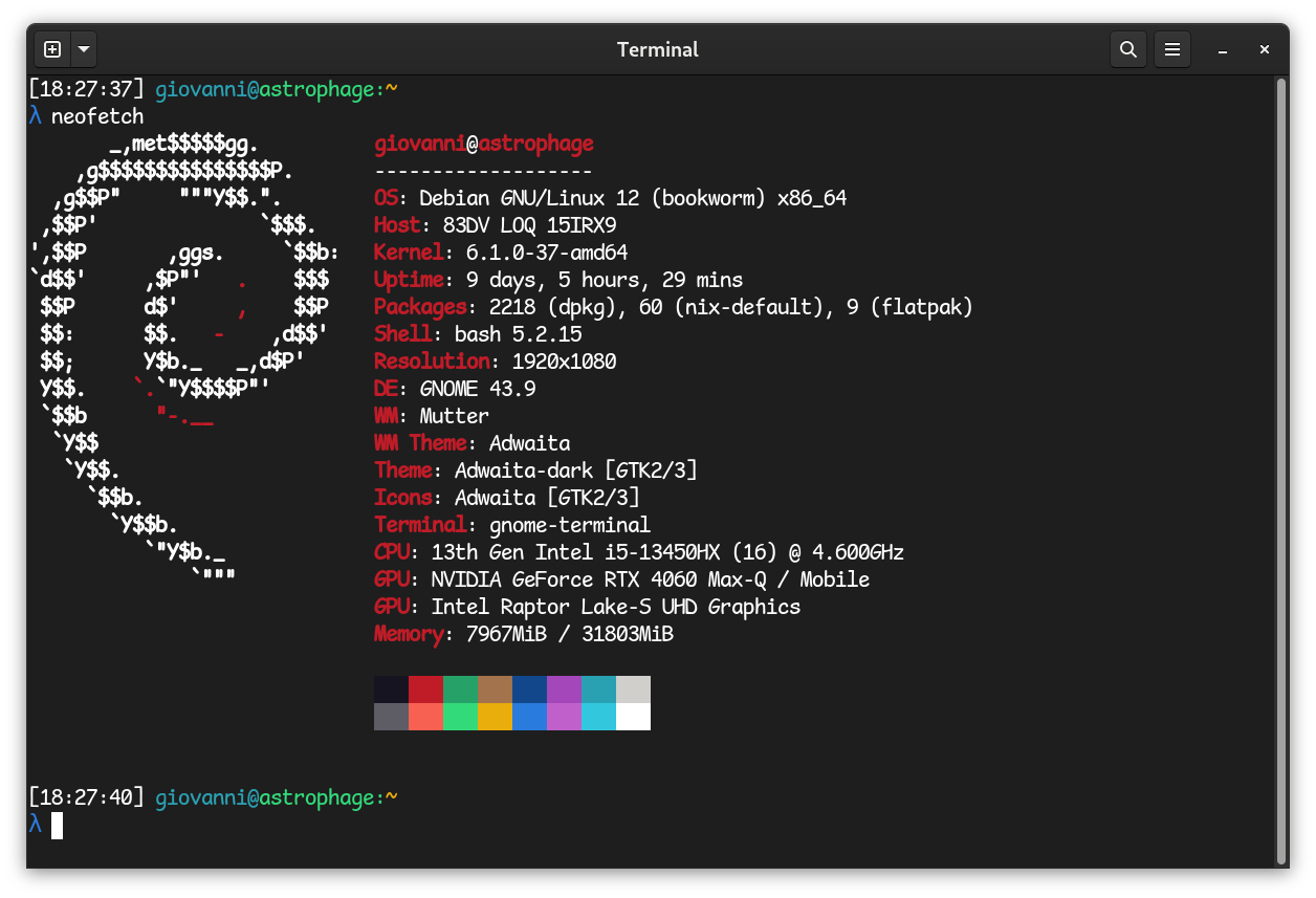 My terminal
